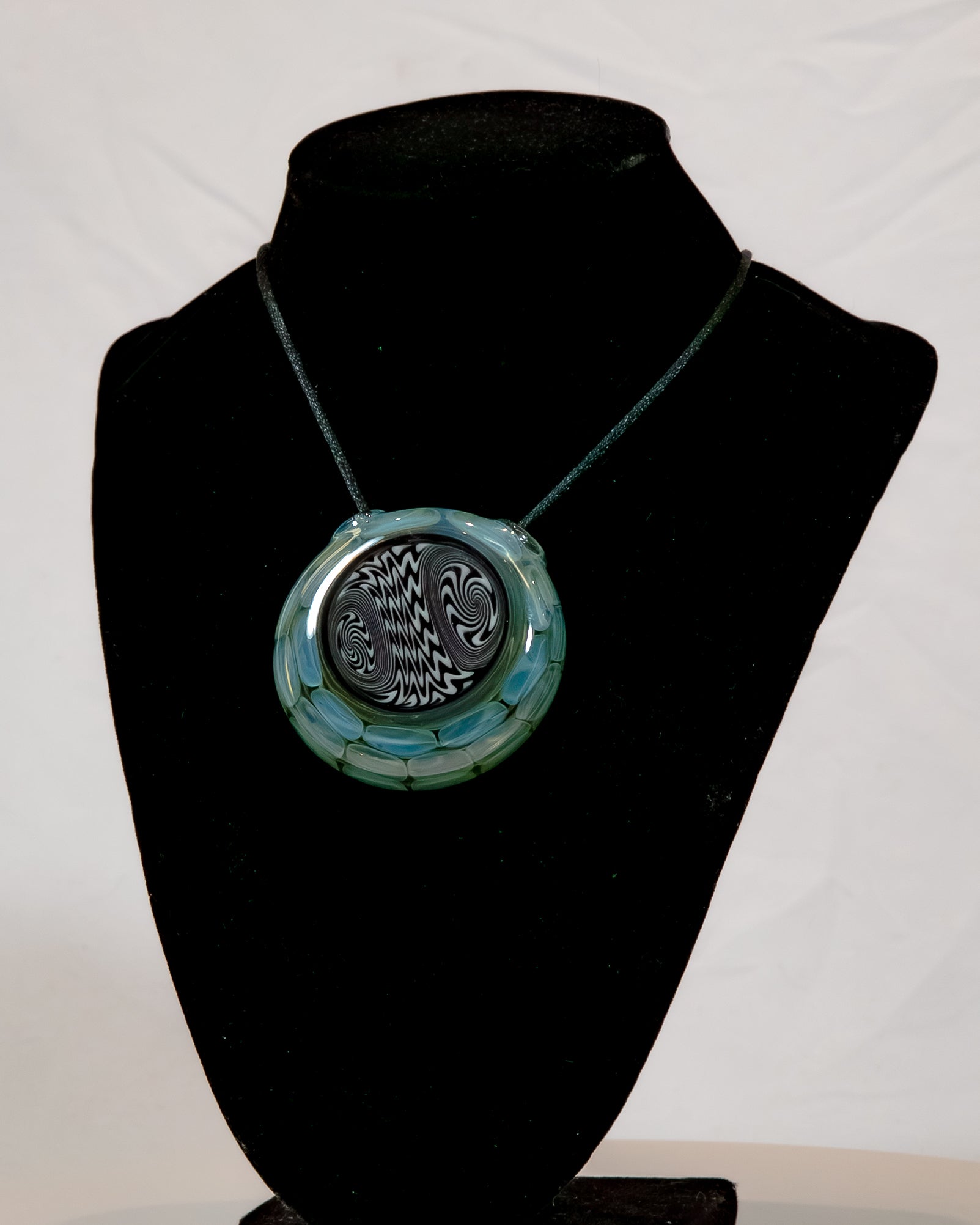 Dark Blue Honeycomb Pendant