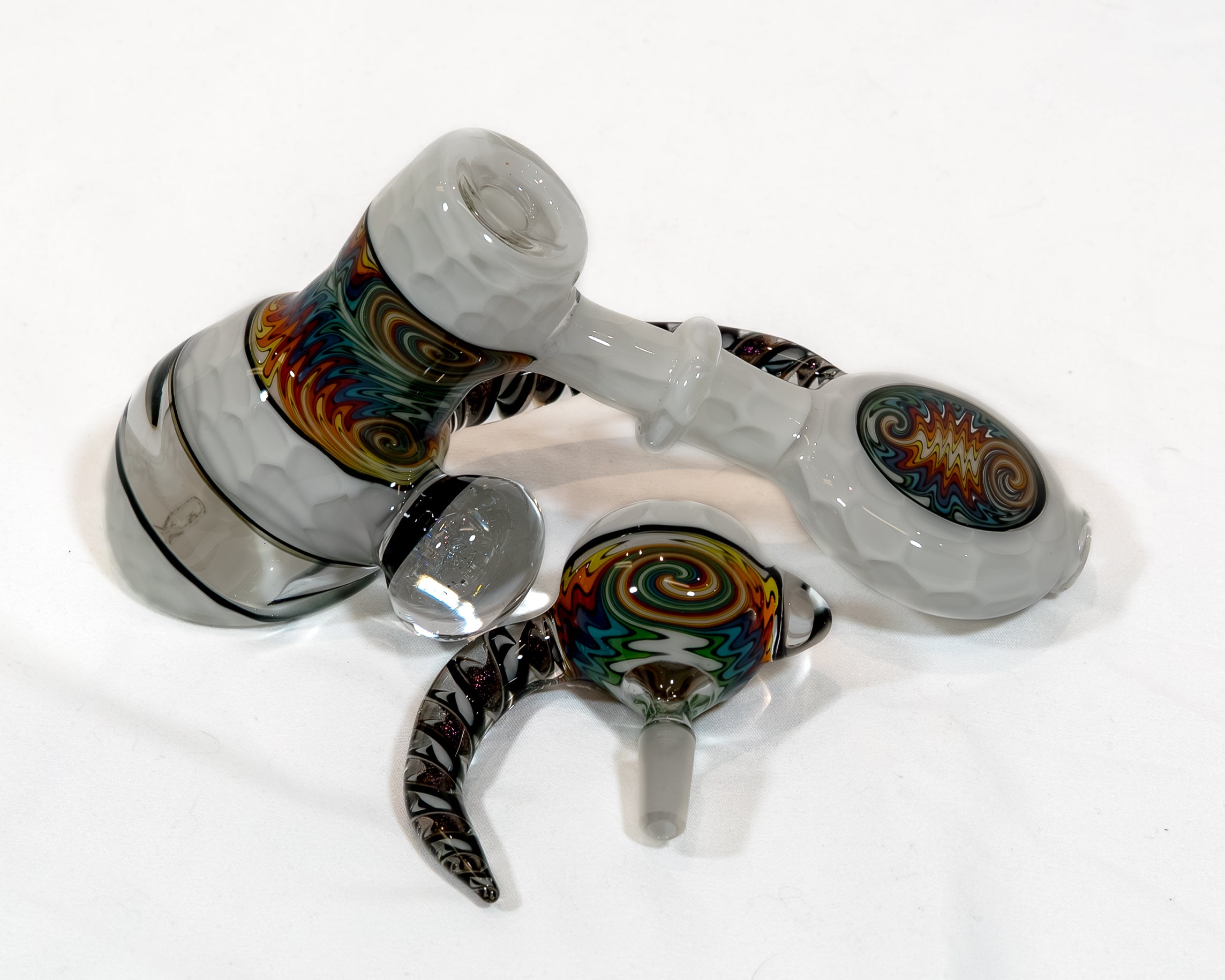 Star White Honeycomb Dewar Bubbler