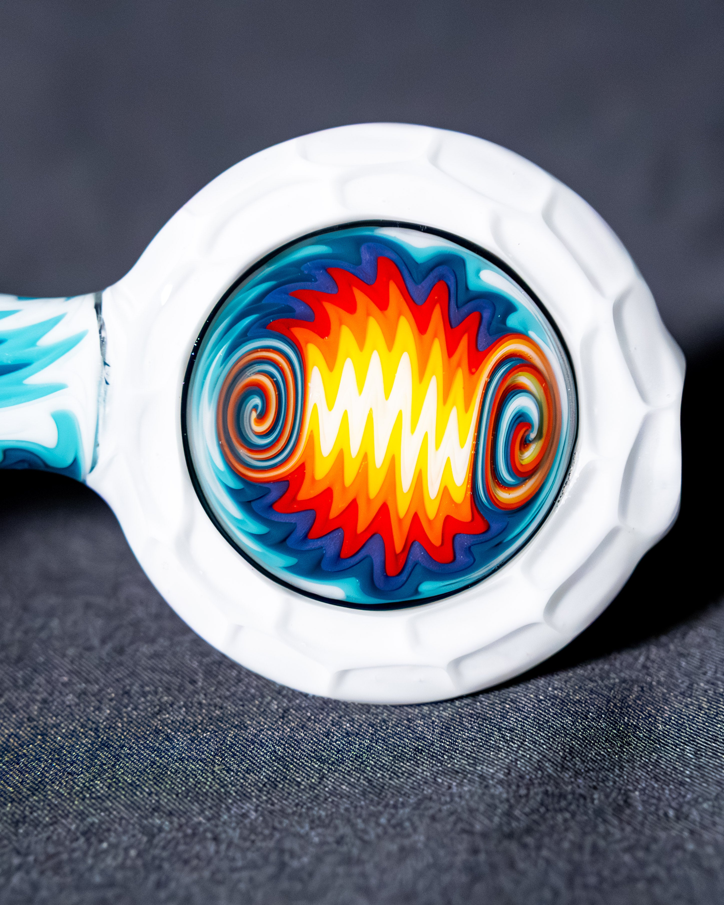 Star White Sherlock w/ Fire & Ice Line Work