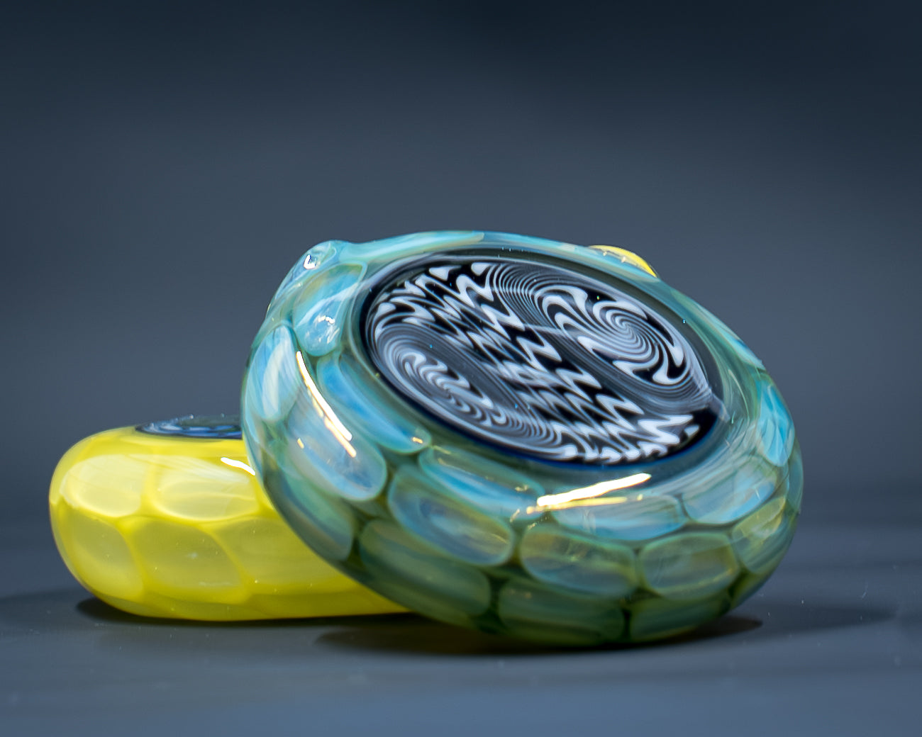 Dark Blue Honeycomb Pendant