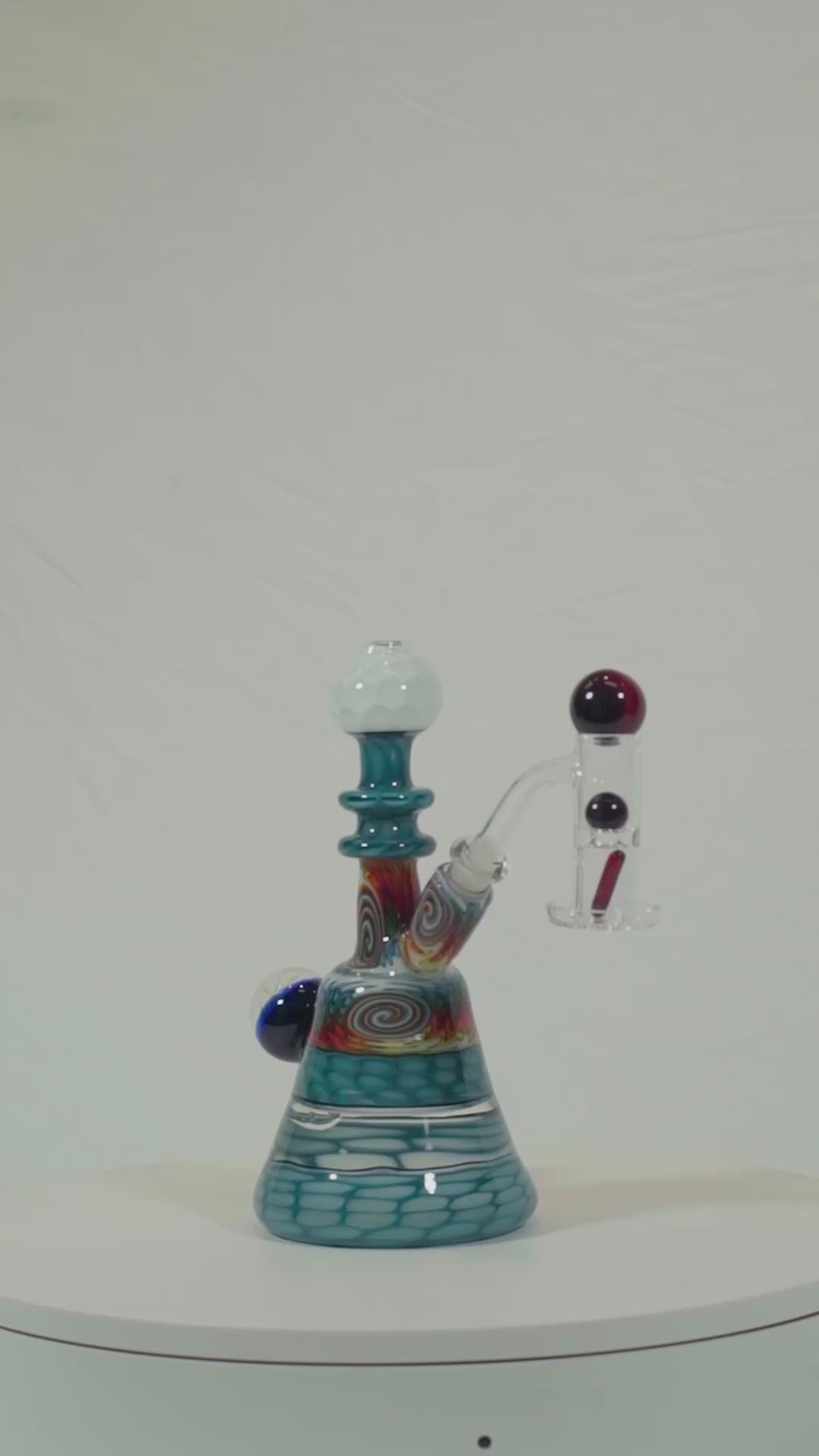 Aqua Mini Tube w/ Fire & Ice Line Work
