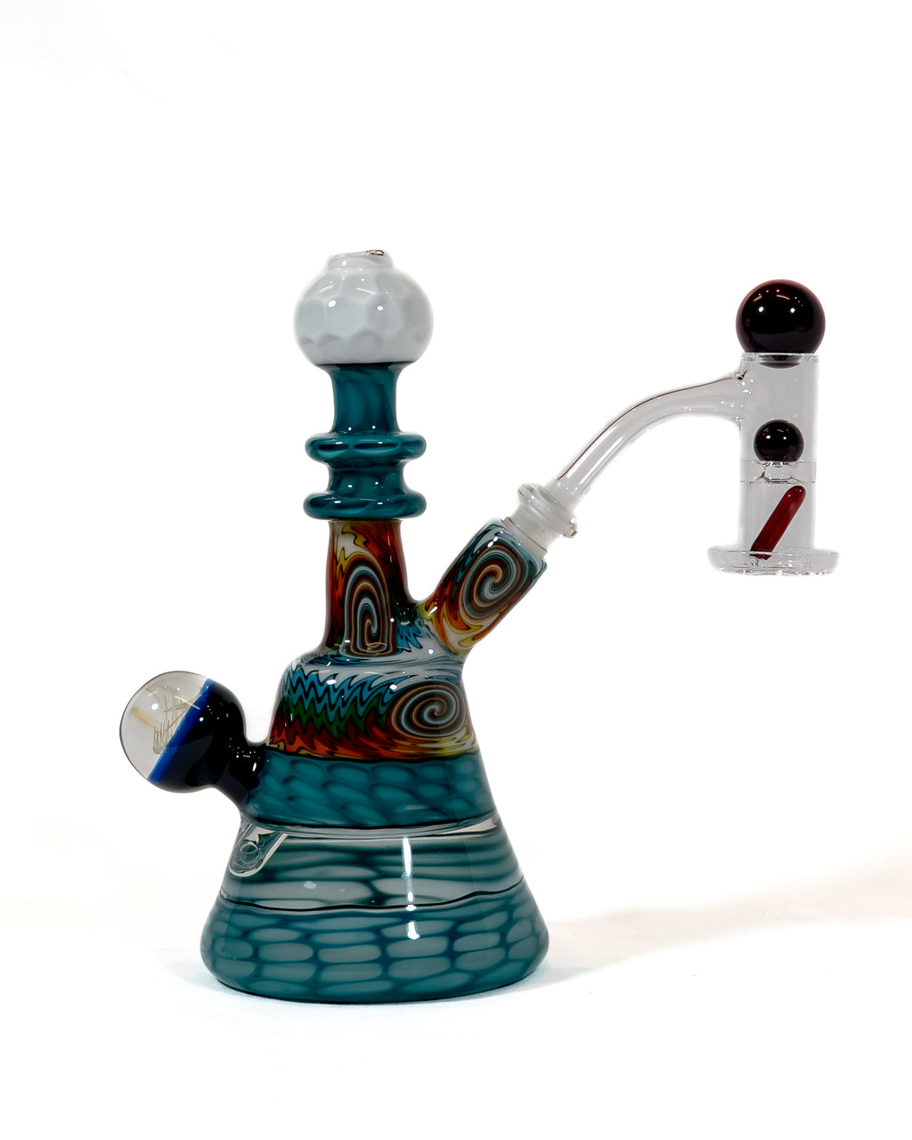 Aqua Mini Tube w/ Fire & Ice Line Work
