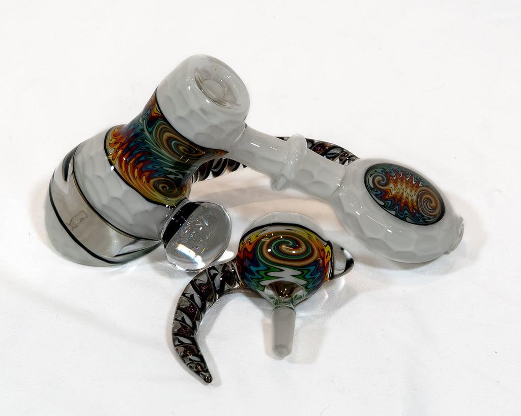 Star White Honeycomb Dewar Bubbler