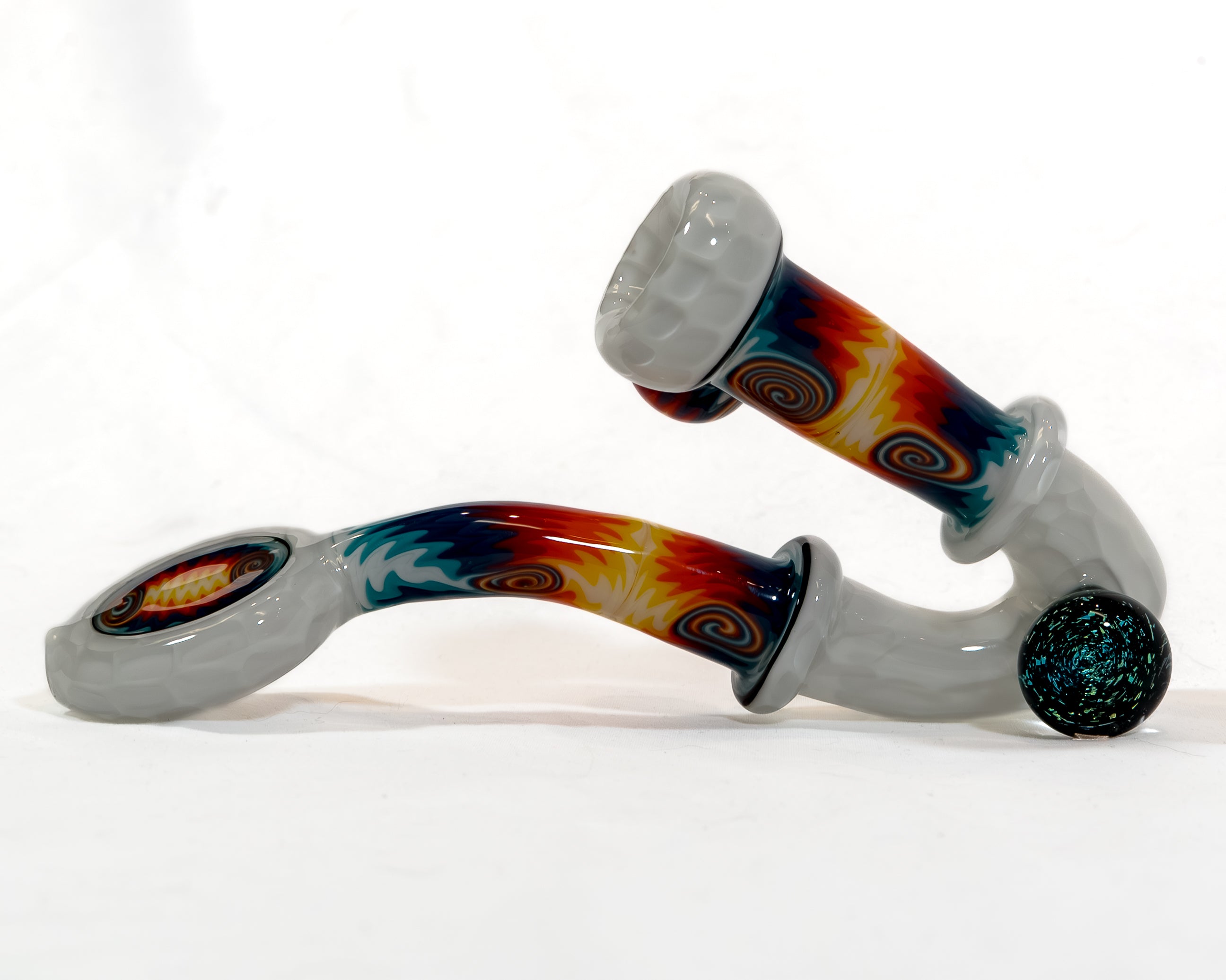 Star White Sherlock w/ Fire & Ice Line Work