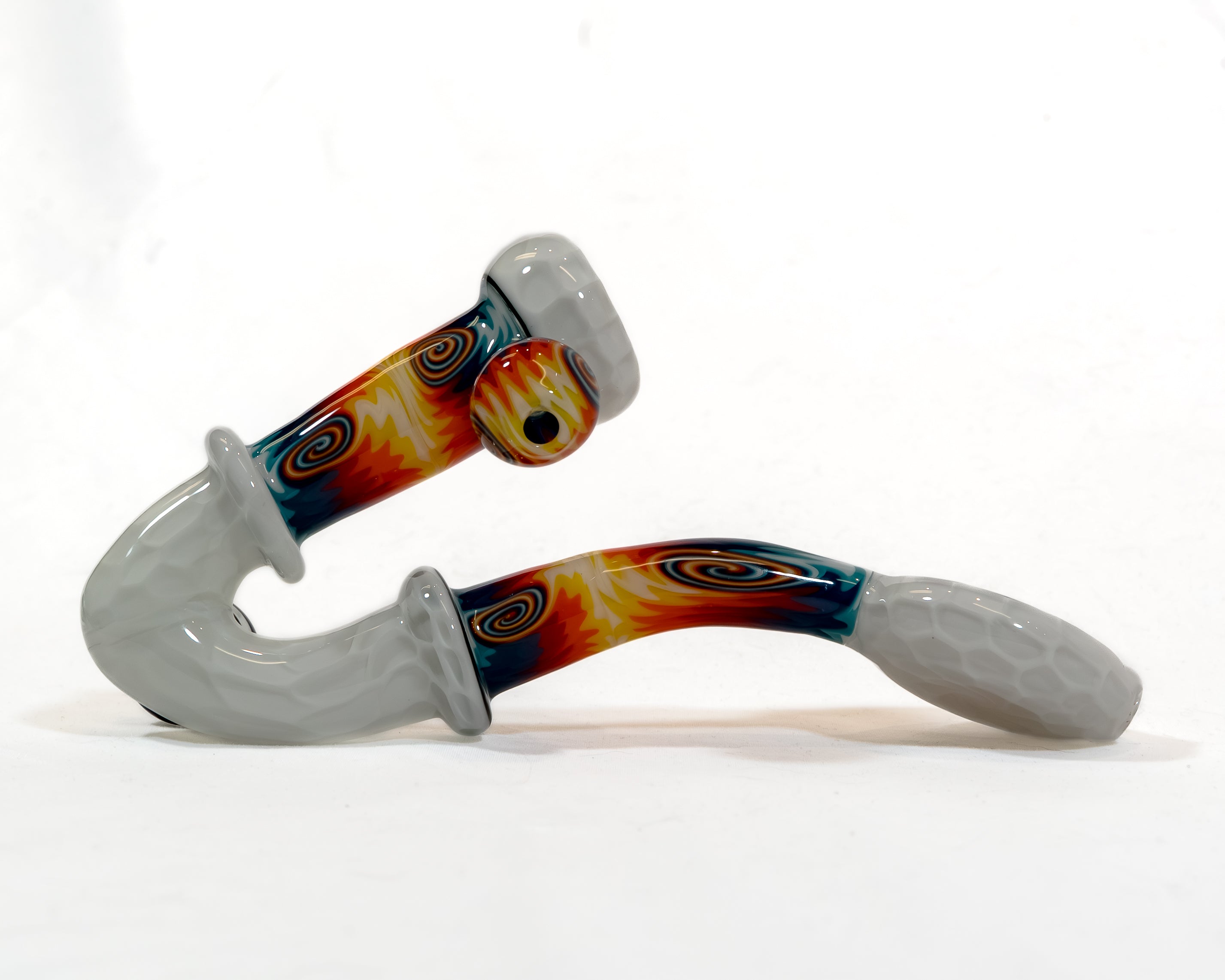 Star White Sherlock w/ Fire & Ice Line Work