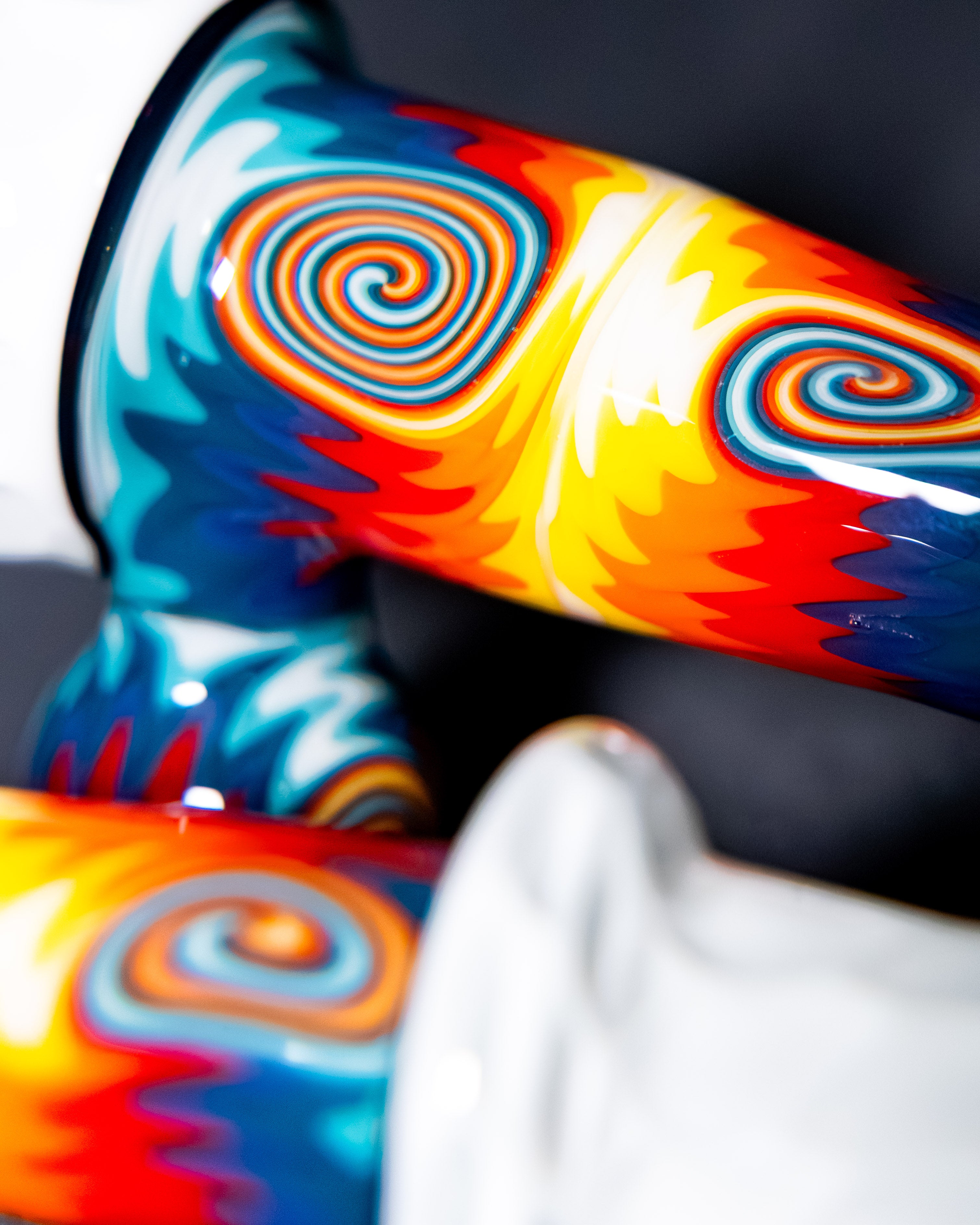 Star White Sherlock w/ Fire & Ice Line Work