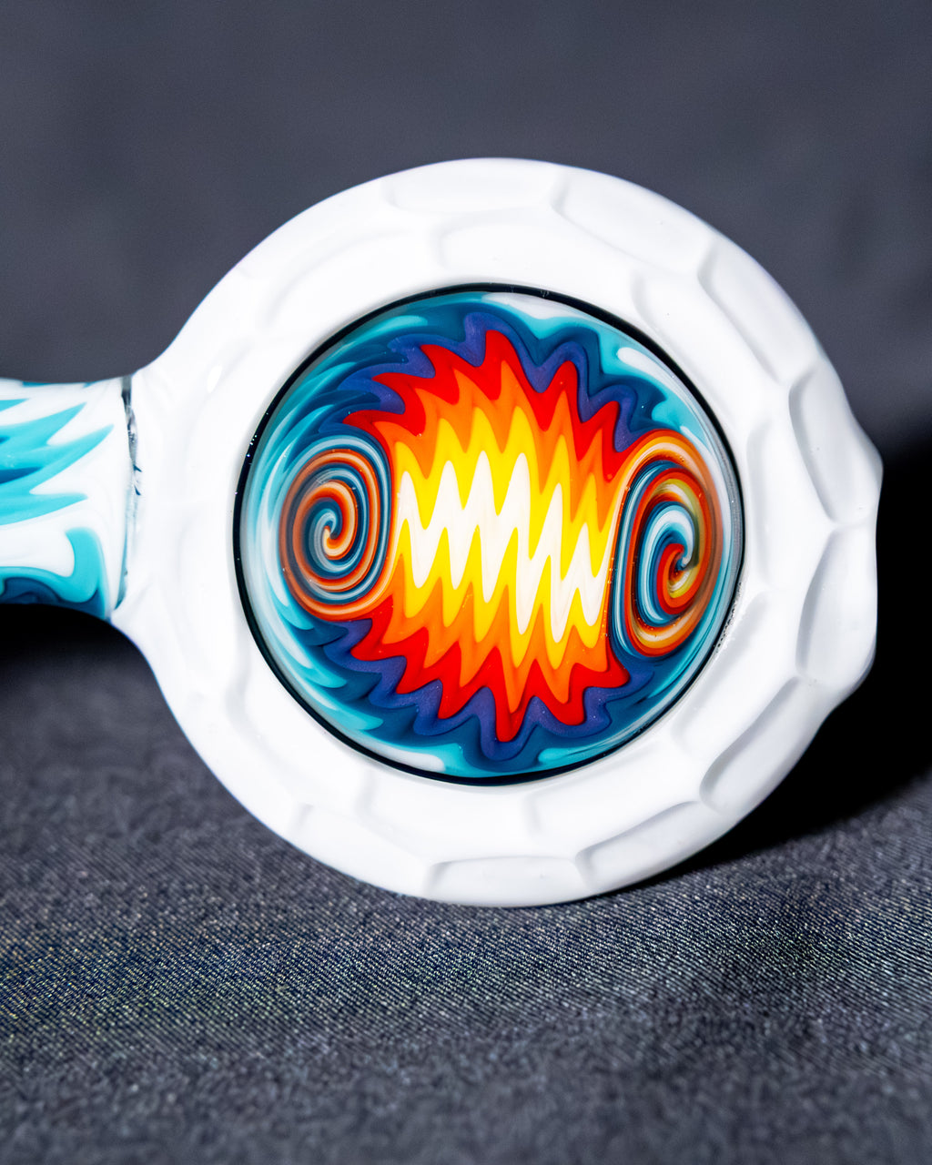 Star White Sherlock w/ Fire & Ice Line Work